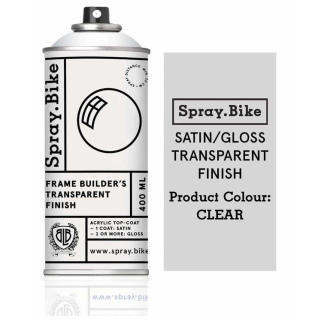 SPRAY.BIKE &quot;Frame Builders&quot; 400ml Transparent Finish Spray Can