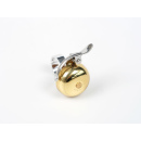 Crane Bell Co. "Mini Suzu" Bicycle Bell with Headset Spacer - Gold