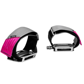AURORA V2 Pedal Straps | Pink/Gray/Black