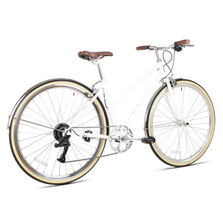 6KU Odessa Woman's 8-Speed City Bike Coney White