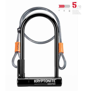 KRYPTONITE "Keeper Standard" U Lock + KFlex (120cm)