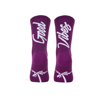 PACIFIC &amp; CO &quot;Good Vibes - Purple&quot; Socken