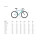 6KU "Track Urban" Singlespeed/Fixie Complete Bike | White 61cm