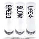PACIFIC and CO. "Speed/Slow Life" Socks - White