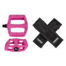 FYXATION "Gates" Pedals with Straps | Pink/Black