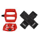 FYXATION "Gates" Pedals with Straps | Red/Black