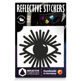 REFLECTIVE BERLIN "Eye" Reflektierender Sticker | Schwarz
