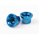 BLB Steel Track Nuts | Blue M9x1 - Frontwheel