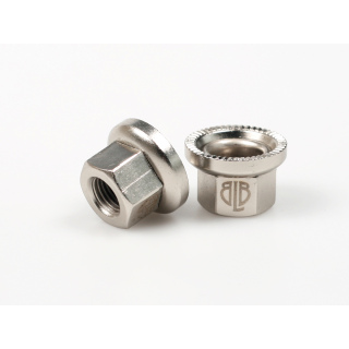 BLB Steel Track Nuts | Silver M9x1 - Frontwheel