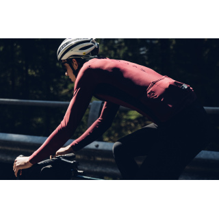 PEDALED Mirai Longsleeve Cycling Jersey Burgundy Red