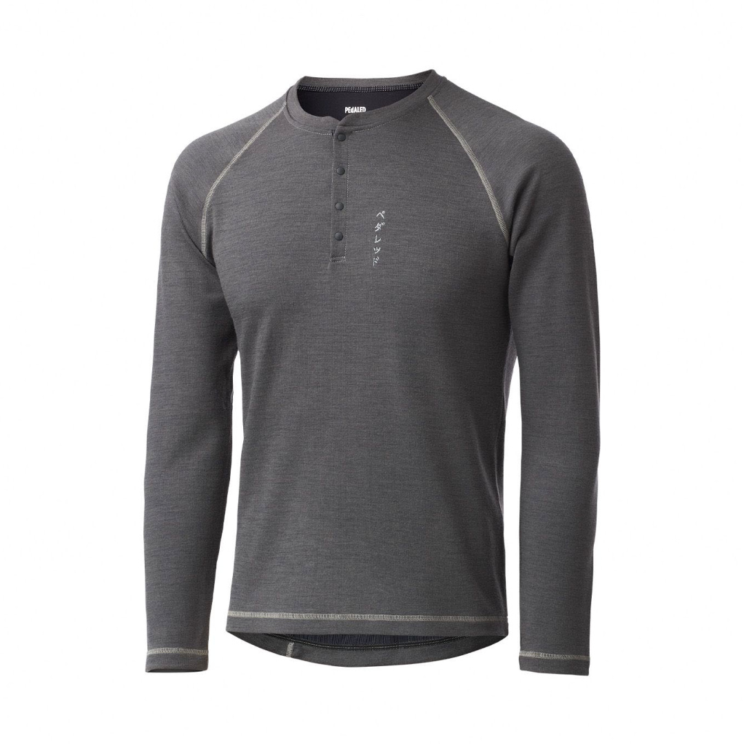 PEDALED Jary All-Road Merino Longsleeve Cycling Jersey Raven