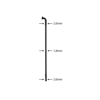 SAPIM "Race" 14G Spoke | Black 266 mm