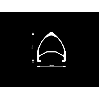 H PLUS SON Archetype 28-inch bicycle rim MSW Hard Anodized Grey