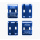 MISSION WORKSHOP "Arkiv" Four-Piece Clip Set | Blau