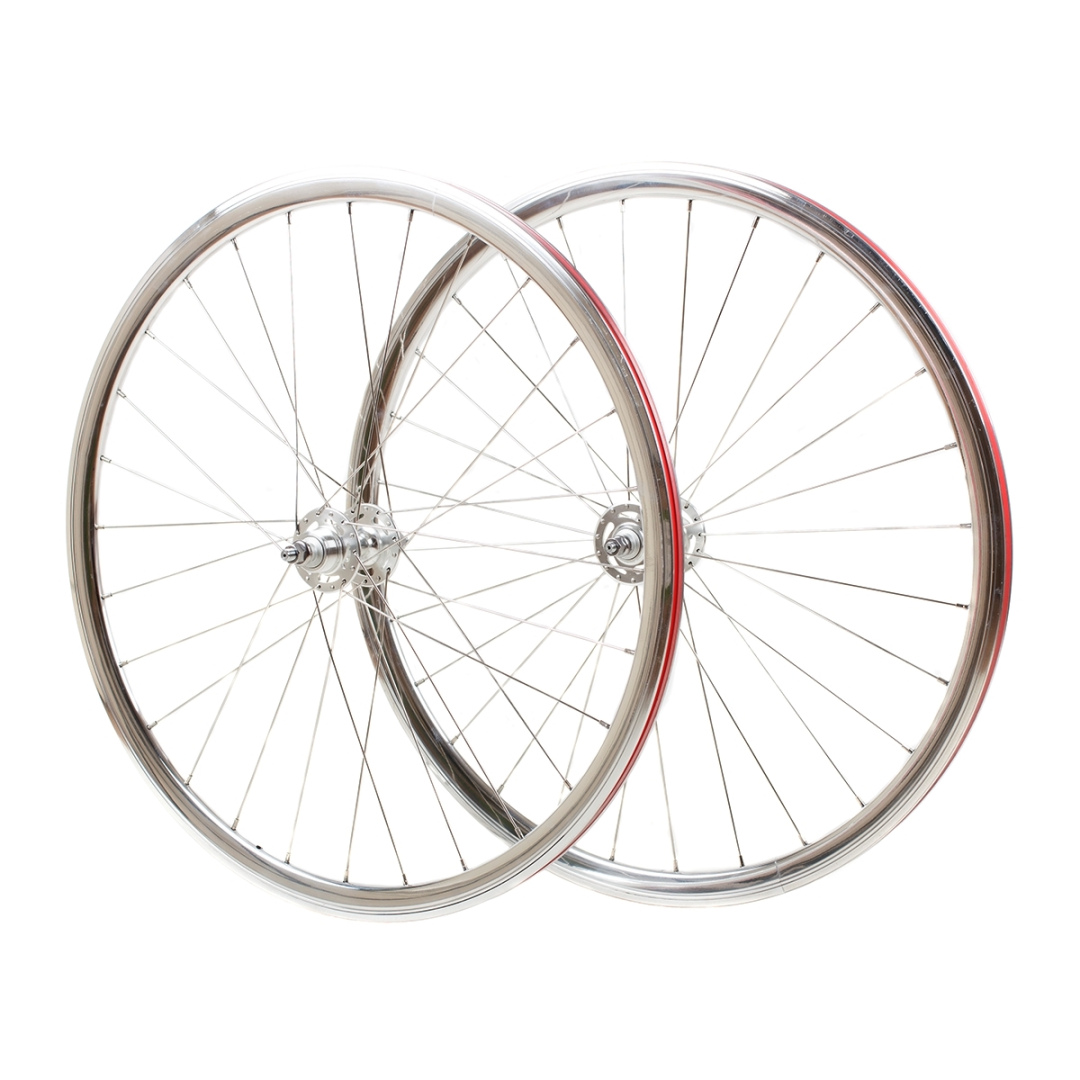 NOVATEC Wheelset for Singlespeed or Fixie Silver Polished