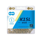 KMC "K1 SL WIDE" Kette | 1/2 x 1/8" 100GL Ti-N Gold