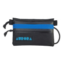 AURORA "Cycling Pouch" double zip | Schwarz/Blau Small