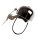 Crane Bell Co. "E-NE" Fahrradklingel mit Clamp Band Mount | Neo Black