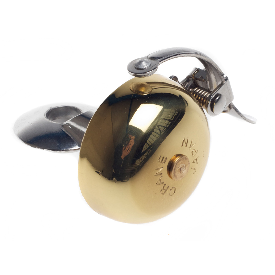 Crane Bell Co. Mini Suzu Top Cap Bicycle Bell Brass