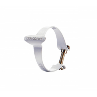 DIA COMPE Top Tube Brake Cable Clamp | White