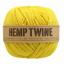 NEWBAUMS Hemp Finishing Band | Yellow 130 m