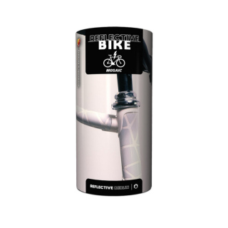 Reflective Berlin Bike Kit Mosaic Stickers | White