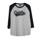 Quintin Longsleeve grau/schwarz Größe L
