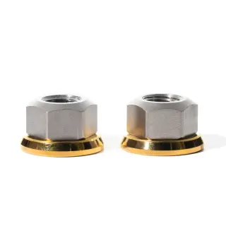 RUNWELL Elite Hub Nut Silver/Gold M10