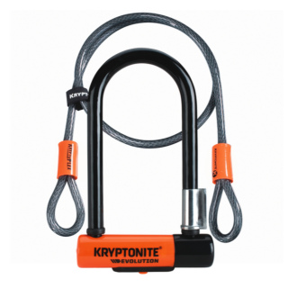 KRYPTONITE Evolution Mini-7 Bügelschloss mit KryptoFlex Schlaufenkabel