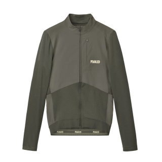 PEDALED Odyssey Windblock Merino Jersey | Grey Ink