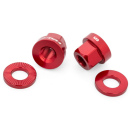 HALO A-Nuts Aluminium Achsmuttern | Rot