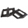 BLB Flatliner Roar Pedale | Schwarz