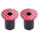 DEDA Loop Lenkernedstopfen Set | Alu | Rot
