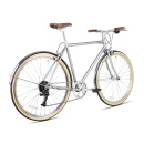 6KU Odyssey 8-Gang City Bike | Brandford Silver Large (58cm)